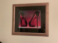 Pink Schwarzes High Heels Bild 82x71 cm inkl Rahmen Bayern - Weidenberg Vorschau