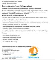Servicemitarbeiter*innen (Reinigungskraft) Mecklenburg-Vorpommern - Mönkebude Vorschau