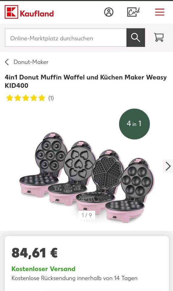 Donut Maker 4 in 1, neu! In Originalverpackung in Meggerdorf