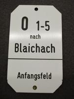 Bundesbahn Stellwerk Schild "Blaichach"  Original 85x140x1 mm Bayern - Immenstadt Vorschau