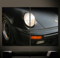 BLACK PORSCHE 911 TURBO Leinwand Bild Schwarz Sportwagen Nordrhein-Westfalen - Rüthen Vorschau