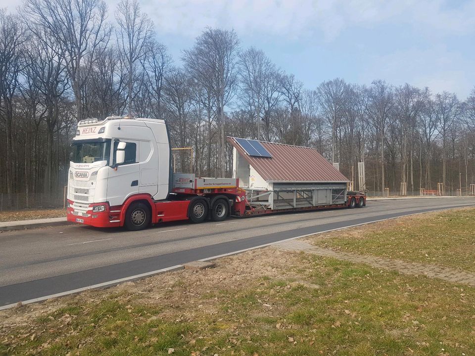 Transporte Hühnermobil Hühnerstall Mobilstall in Jossgrund