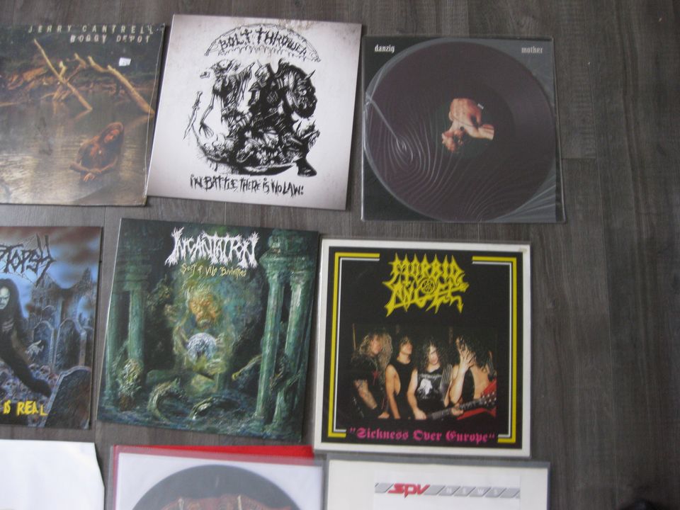 Death Trash Speed Metal LPs zu verkaufen Slayer Dismember Sodom in Herbrechtingen