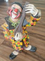 Clown Harlekin Figur Skulptur aus Ton Handarbeit Musikinstrument Hessen - Viernheim Vorschau