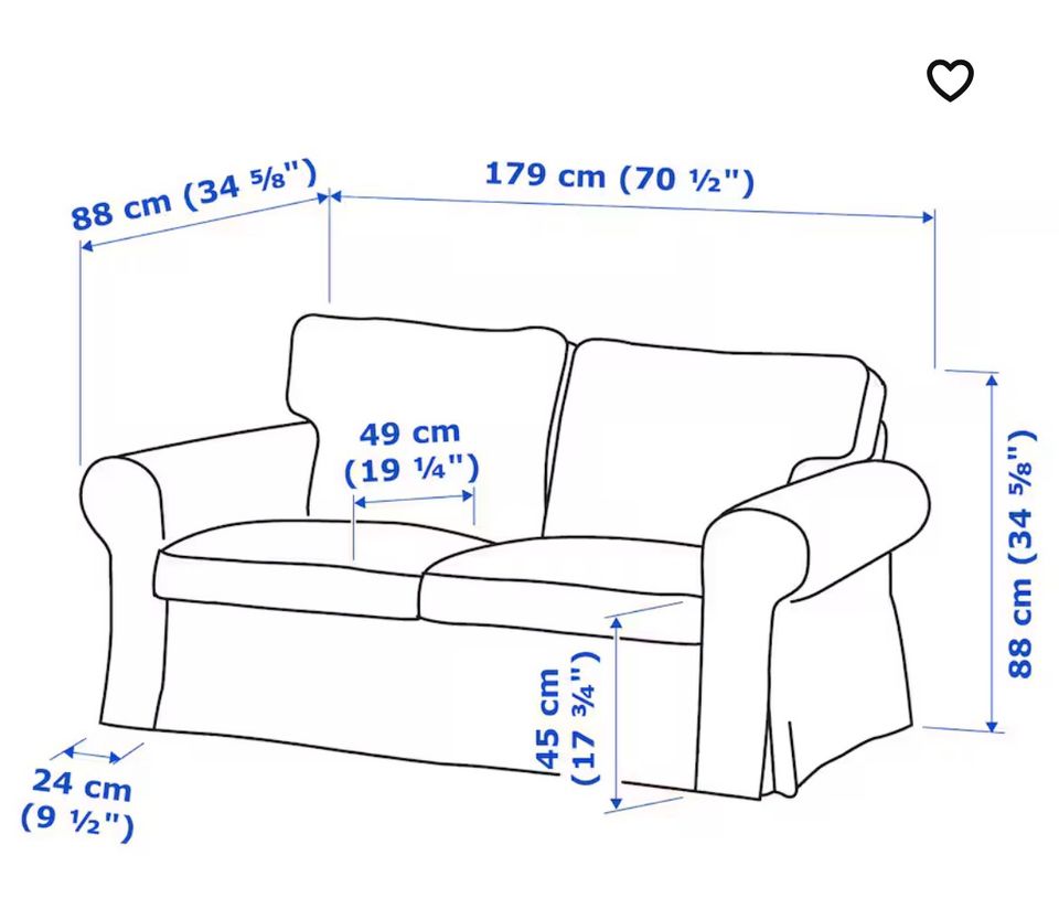 Ikea Ektorp 2er Sofa in Ahaus