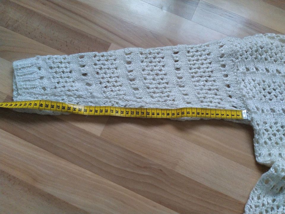 Selbstgestrickter Pullover wollweiß ca. 38 - 40 Handarbeit in Siegen