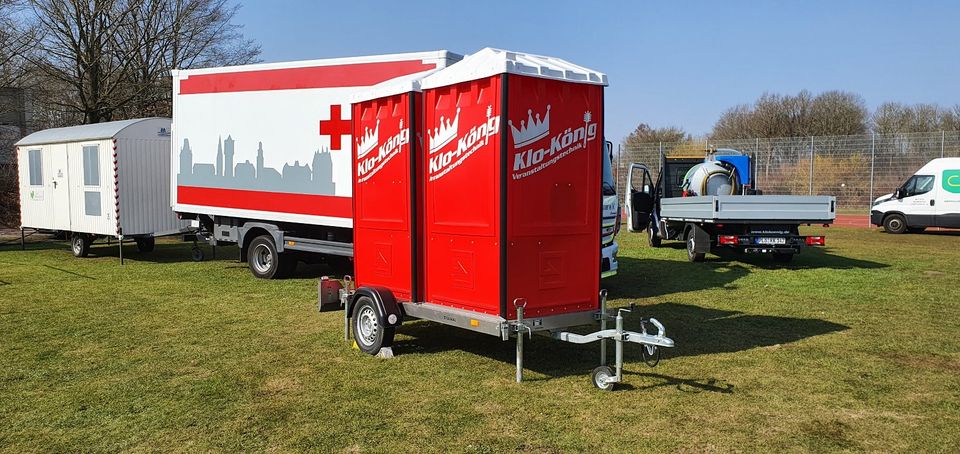 Toilettenwagen mieten, WC Klo Anhänger, Plön, Kiel, Neumünster SH in Neumünster