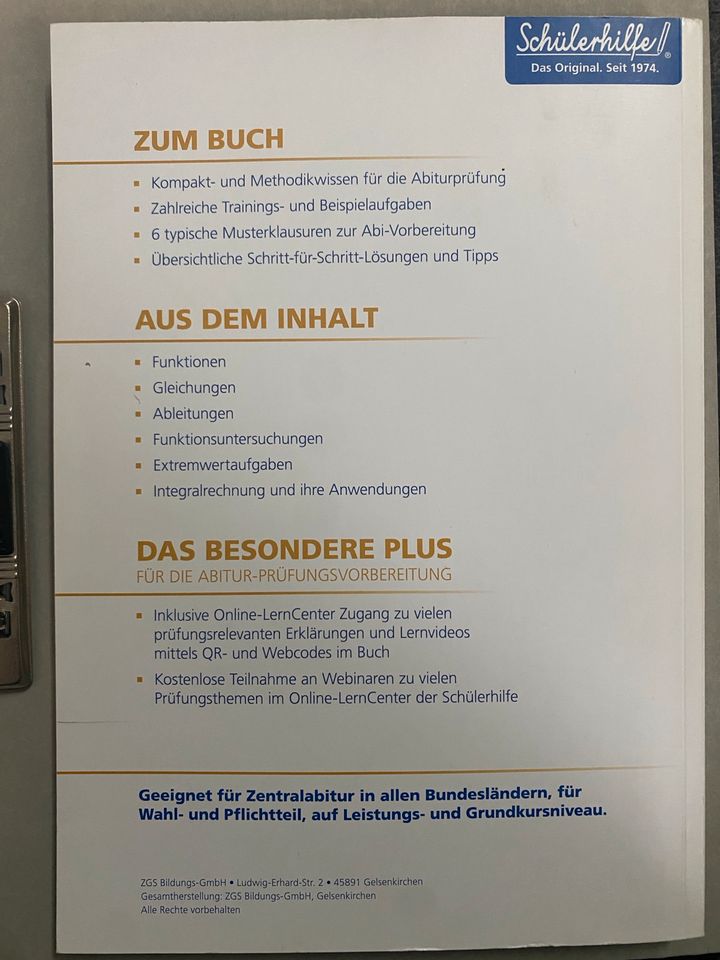 Mathe Schülerhilfe Analysis in Leipzig