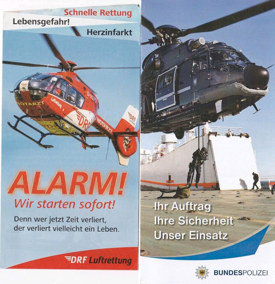 Luftrettung ADAC DRF BMI RTH ITH Aufkleber Rettungshubschrauber in Bernau