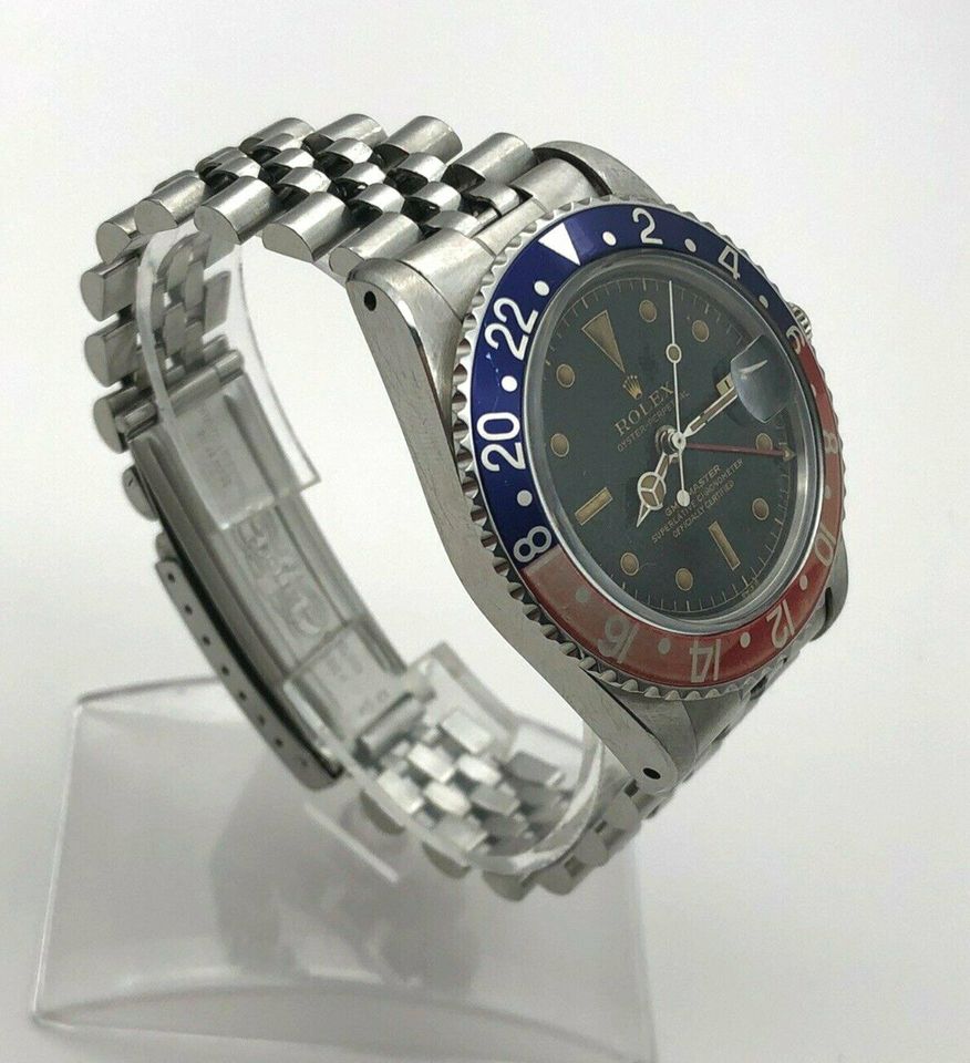 Rolex GMT-Master Pepsi Gilt Dial Chapter Ring 1675 Vintage Rare in Rheine