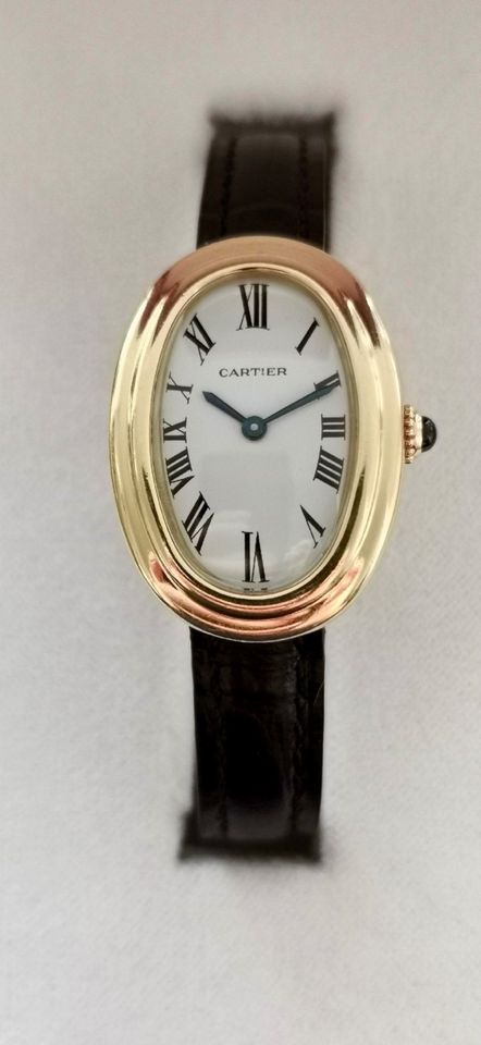 Elegante Cartier Baignoire aus den 80ern - 18K GG mit Originalbox in München