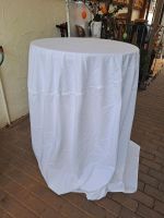 Tischhussen rund 120 cm weiß für Stehtische Bayern - Arnstein Vorschau