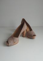 PINO CONVERTINI - Peeptoe-Pumps in beige in Gr. 39 - Wie neu Pankow - Weissensee Vorschau