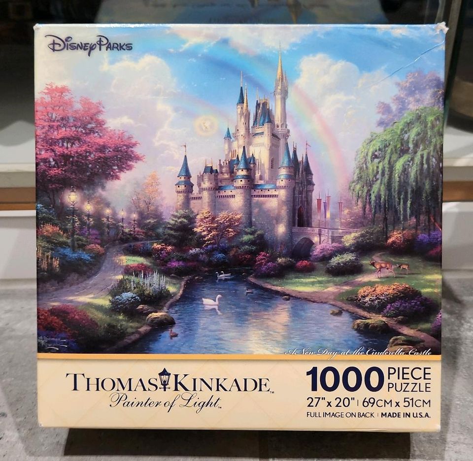 PUZZLE 1000 Teile von Disney Parks Thomas Kinkade Cinderella in Ellhofen