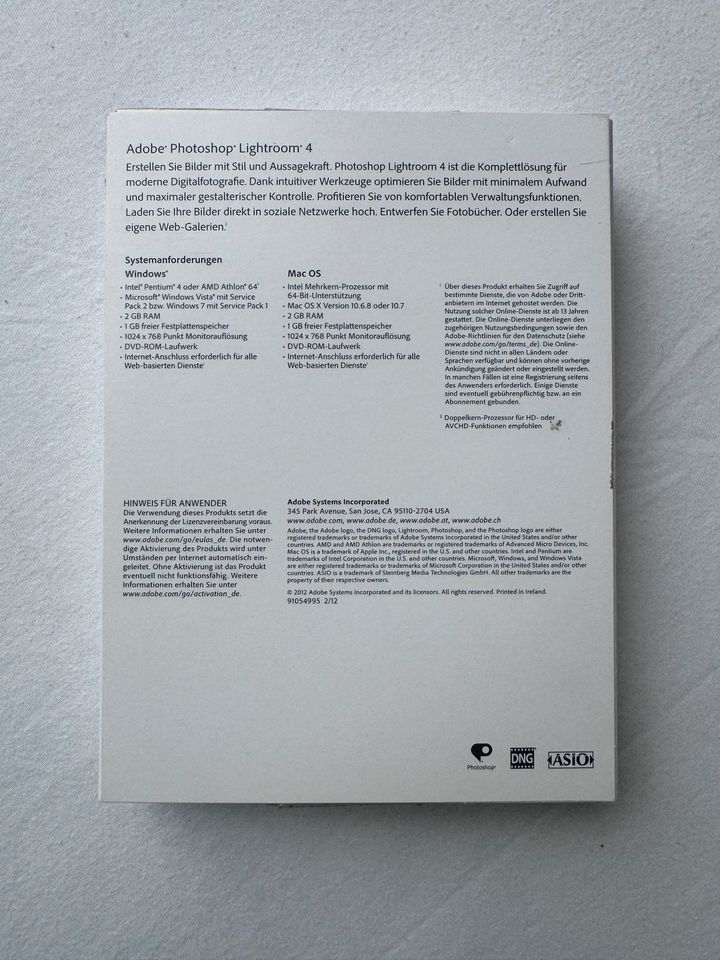 Adobe Lightroom 4 Software & Handbuch in Rotenburg (Wümme)