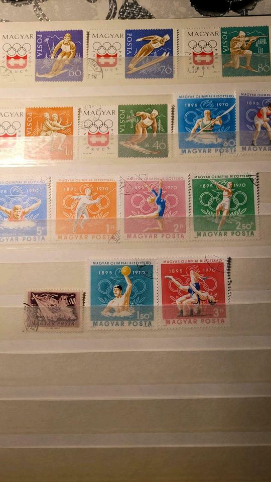 VerVerschiedenen Briefmarken von MAGYAR  Olympiade 1964 +1895 + in Frankfurt am Main