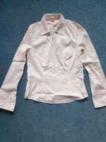 Elegante weiße Bluse von Esprit Gr. L mit rosa Streifen    Bitte Niedersachsen - Oldendorf (Landkreis Stade) Vorschau