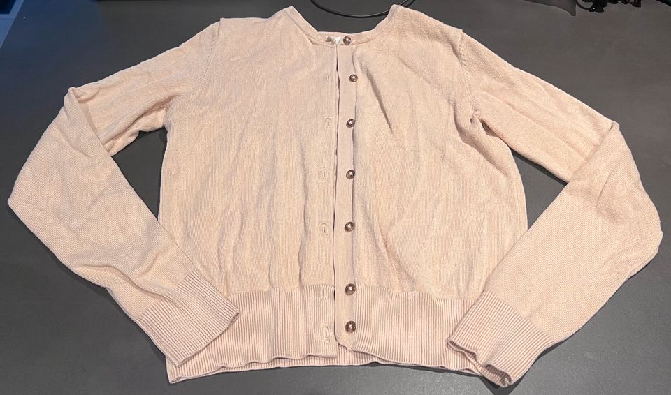 Zara Cardigan Strickjacke beige Gr. XS 34 Jacke Strick in Haan