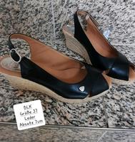 Peeptoe von BLK  schwarz Leder Größe 37 Saarland - Quierschied Vorschau