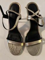 Sandaletten / Sandalen / Pumps Gold ZARA, Absatz 10cm, Gr. 39 Baden-Württemberg - Ulm Vorschau