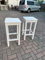 ✅ Echt Holz Barhocker , Stühle in weiß gebeizt ✅ Hessen - Pfungstadt Vorschau
