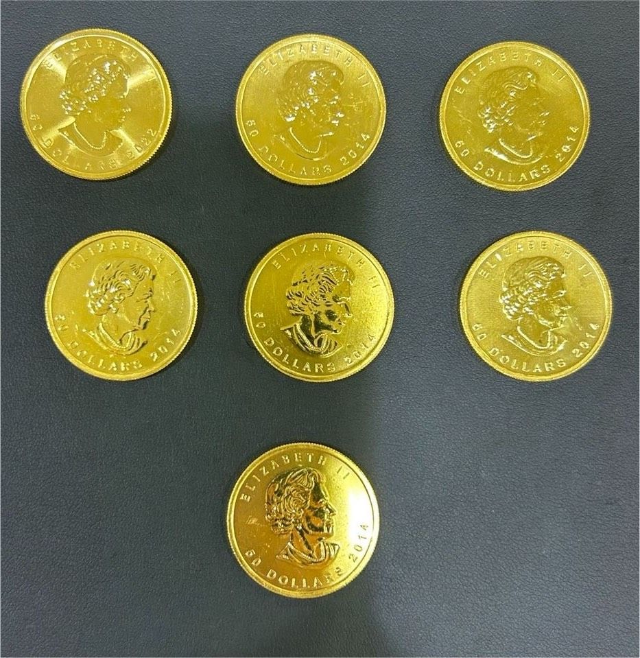 Goldmünzen 1OZ Anlagegold Maple Leaf, Elizabeth II Feingold in Hamm