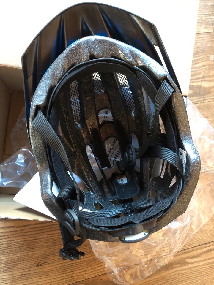 NEU Fahrrad-Helm Jungen blau/schwarz (Kopfumfang 48-55cm) in Pfaffing