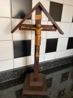 Holzkreuz mit Jesus Christus Figur Baden-Württemberg - Mannheim Vorschau