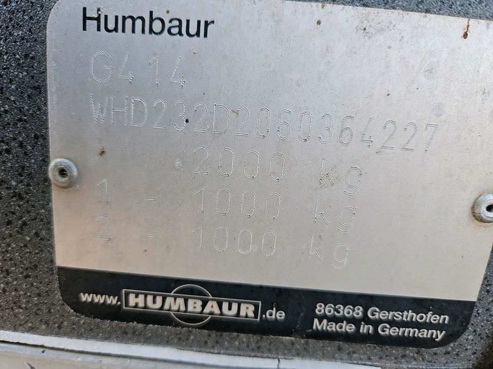 Pferdeanhänger Humbaur HP 2000 in Casekow