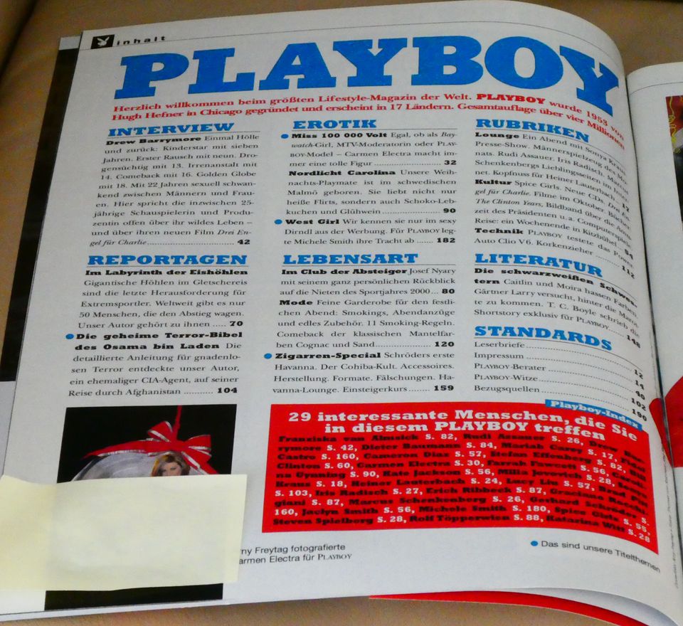 9 Playboy Hefte Dezember 1999 - Dezember 2000 Top in Reiskirchen