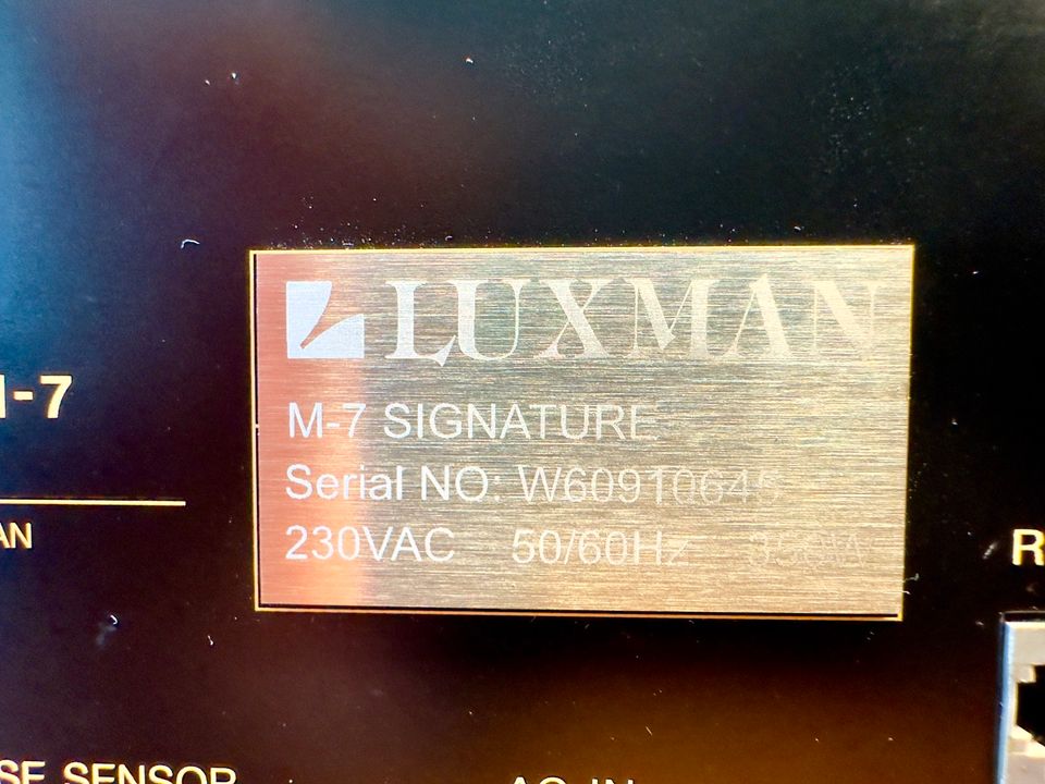 Luxman M7/C7 audiophile Verstärker und Vorverstärker bis 16.05 in Mannheim