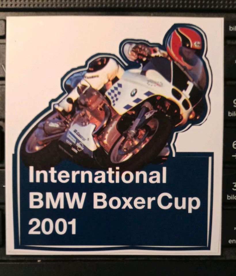 BMW Boxer Cup 2001 Aufkleber Sticker # Selten + TipTop in Scheden