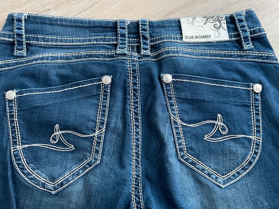 Jeans Hose  ❤️ Blue Monkey Damen W:34 L:30 Neuwertig in Dorum