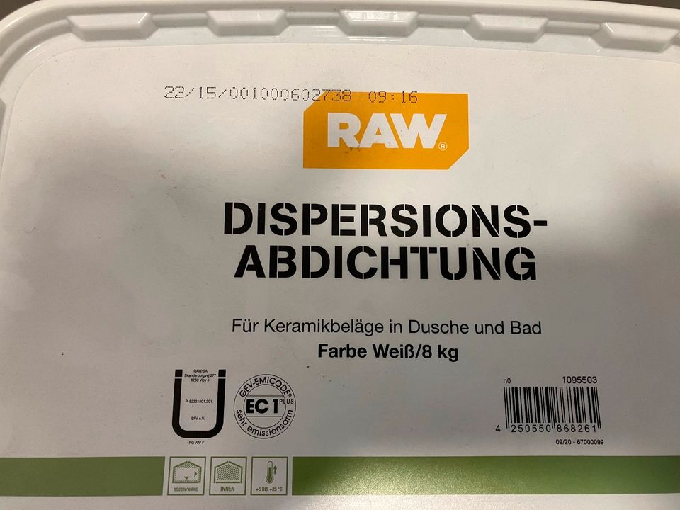 Dispersionsabdichtung Dichtanstrich Bad Dusche - Restgebinde 6kg in Hannover