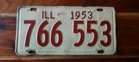 US Kennzeichen 70 Jahre alt Illinois Plate 1953 Metall Sachsen-Anhalt - Lützen Vorschau