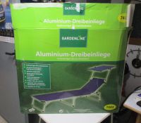 Gardenline Alu-Dreibeinliege mit Sonnenschutz, Polyesterbezug,neu Rheinland-Pfalz - Hermeskeil Vorschau