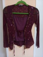 Frime Twinset 2 teilig Top und Strickjacke Lila 38 Niedersachsen - Munster Vorschau