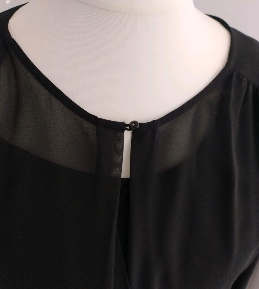 Mexx schwarze Bluse Blusenshirt Größe 42 in Weeze