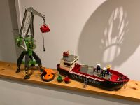 Playmobil Frachtschiff, Hafenkran und Rettungsinsel Niedersachsen - Rhauderfehn Vorschau