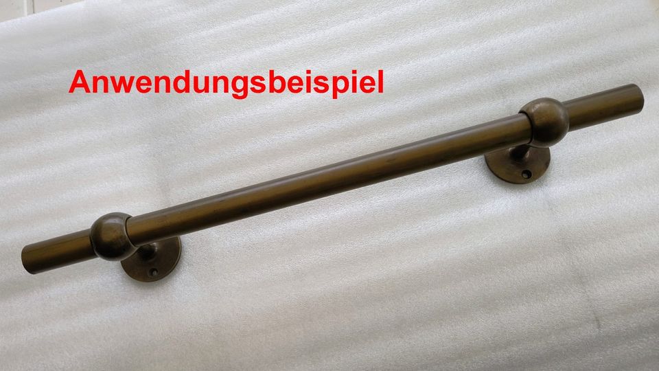 Seilträger, Seilhalter, Handlauf-Halter,  Messing, 1“ = 25,4mm in Bad Iburg