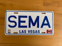 Sema Auto Show Kennzeichen, Aluminium Schild License plate Essen - Essen-Stadtwald Vorschau