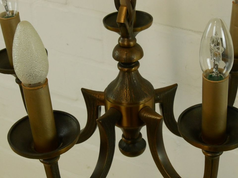 Schäfer-Leuchten Kronleuchter - Bronze - Lampe - 60er Vintage in Hiltrup