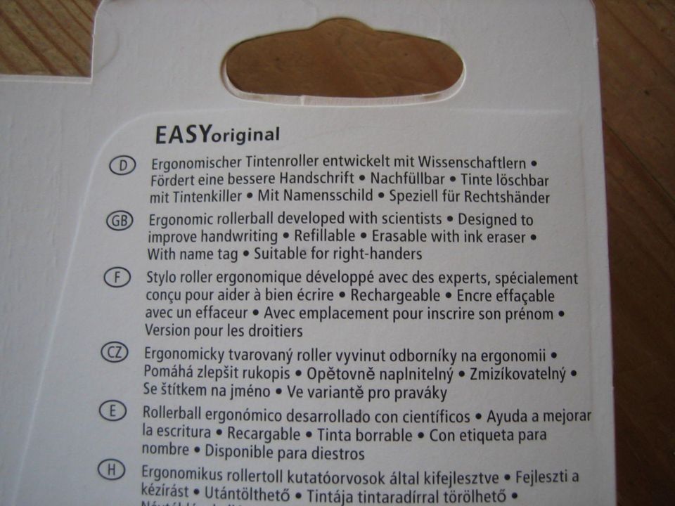 Ergonomischer Tintenroller STABILO EASY Rechtshändler nachfüllbar in Jork