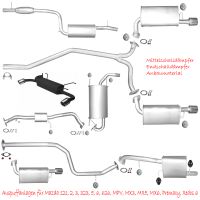 Mazda 121 2 3 323 5 6 626 MPV MX3 MX5 MX6 Premacy Xedos 6 Auspuff Endschalldämpfer Mittelschalldämpfer Hosenrohr Katalysator Rußpartikelfilter Sportauspuff Lambdasonden Flexrohre Rohre Winkelrohre Sachsen - Hoyerswerda Vorschau