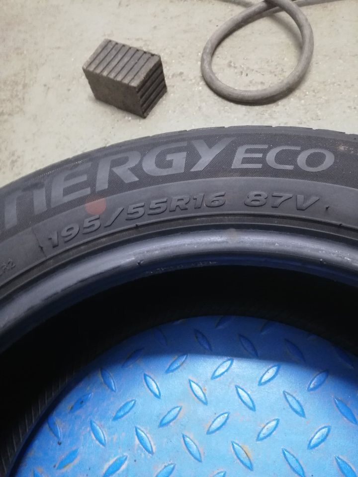 2x 195/55 R16 87V Hankook Kinergy Eco,DOT 0917 mit 5 mm Profil in Mintraching