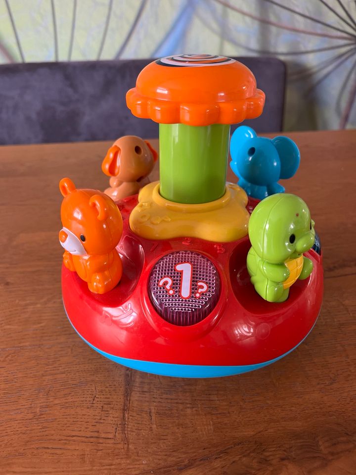 Vtech 1-2-3 Tierkreisel mit Sound / Musik Kreisel in Lorsch