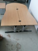 Doppel-Schreibtisch mit Rollcontainer Buche Dekor Kr. München - Unterföhring Vorschau