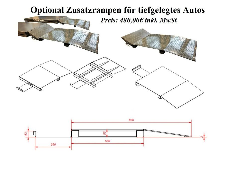 DOPPEL SCHERENHEBEBÜHNE RLSS-302 Hubkraft 3t. ÜBERFLUR in Niederfischbach