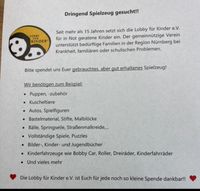 Spielzeug Spende gesucht für bedürftige Kinder Metropolregion Nbg Bayern - Leinburg Vorschau