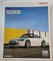 ❗Prospekt Honda S2000 mit Preisliste – 2007/2009 Nordrhein-Westfalen - Hürth Vorschau